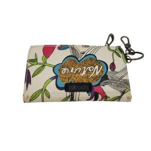 Sakroots Nature Peace Bird Print  Wallet Card Holder Key‎ Chain